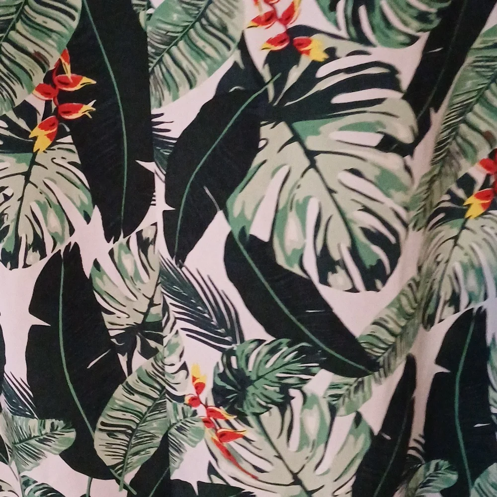 🔥🔥🔥Rachel Zoe Palm print duster beach cover up OS - Picture 11 of 14